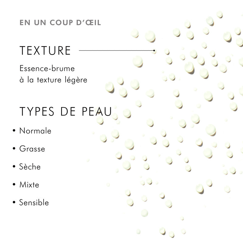 SkinCeuticals Phyto Corrective, texture and skin types infographic in French