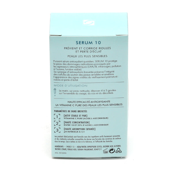 SkinCeuticals Serum 10, back of the box