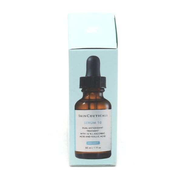 SkinCeuticals Serum 10, box and glass bottle