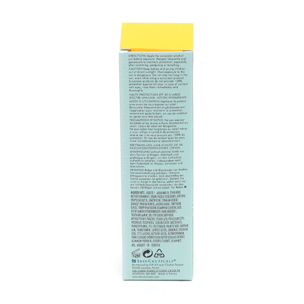 SkinCeuticals Ultra Facial Defense, back of the box
