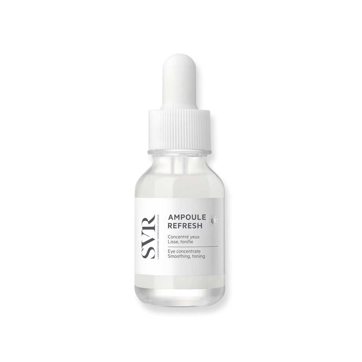 SVR Ampoule Refresh, front of the bottle