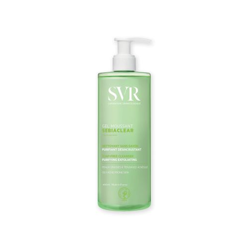 SVR Sebiaclear Foaming Gel Cleanser 400ml for oily and acne-prone skin, alternate angle