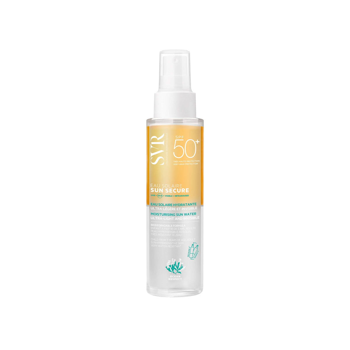 SVR Sun Secure, front of the spray bottle