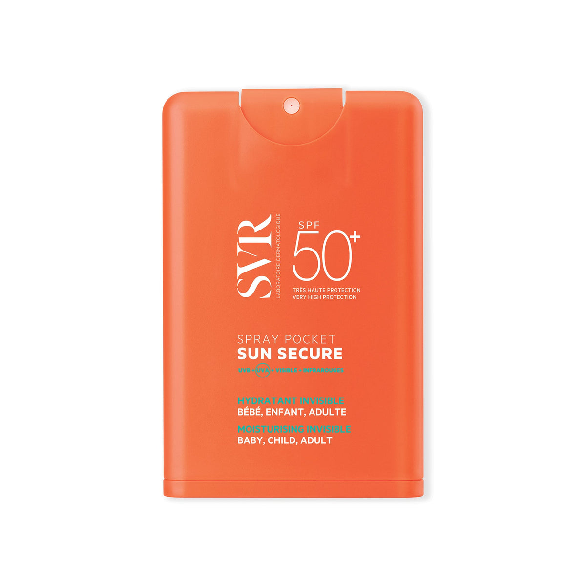 SVR Sun Secure, front of the spray bottle