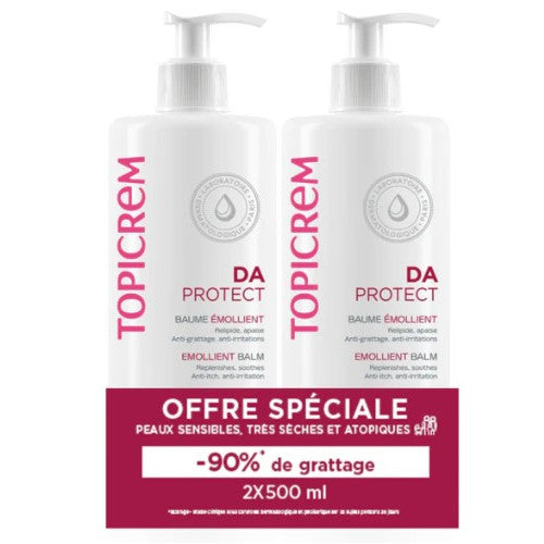 Topicrem DA Emollient Balm Set of 2x500ml for dry and atopic skin, view 1