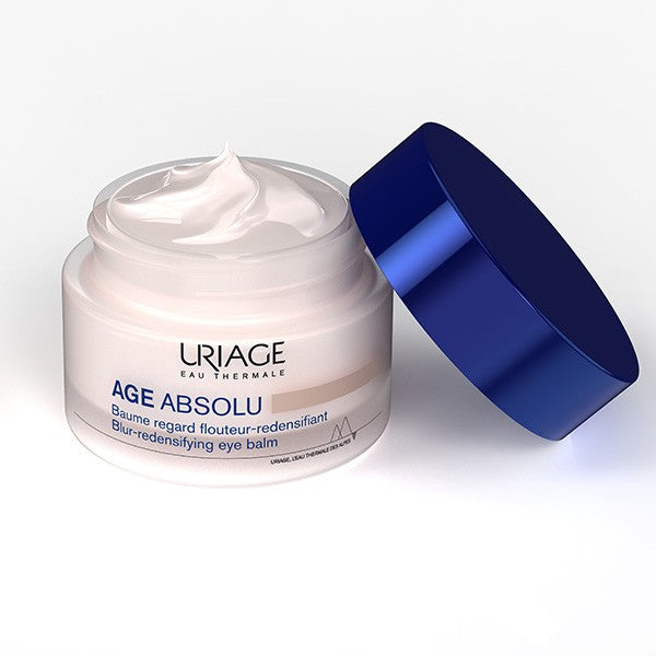 Uriage Age Absolu, open jar with the lid beside it