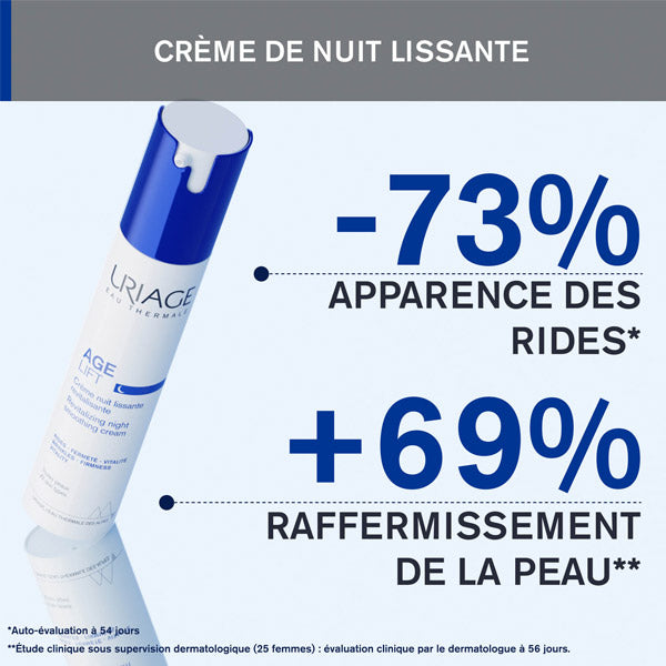 Uriage Age Lift, pump bottle with study results in French