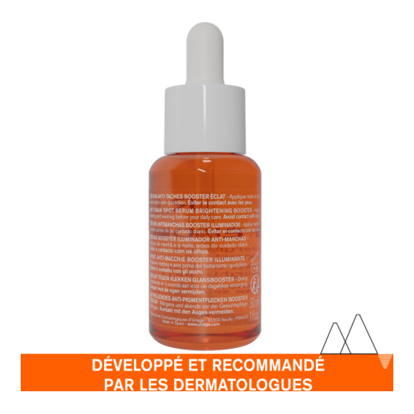 Uriage Dépiderm, back of the dropper bottle