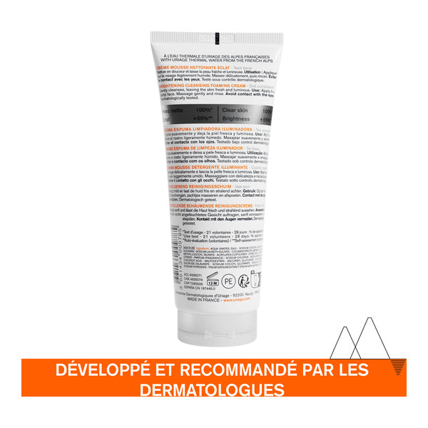 Uriage Dépiderm, back of the tube