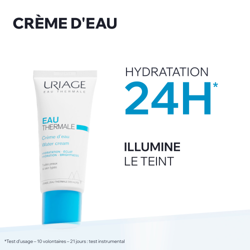 Uriage Eau Thermale, tube with study results in French