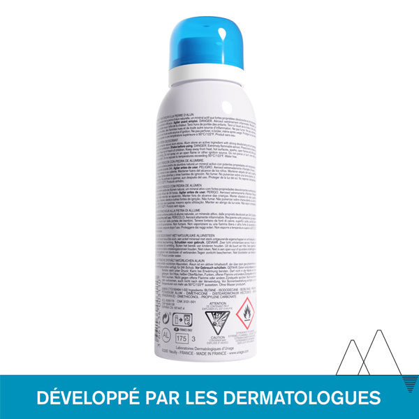 Uriage Freshness Deodorant, back of the spray can