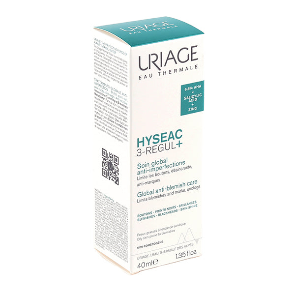 Uriage Hyséac 3-Regul 40ml, front of the box