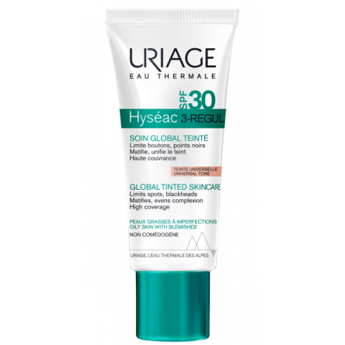 Uriage Hyséac 3-Regul Global Tinted Care SPF 30 40ml tube, view 1