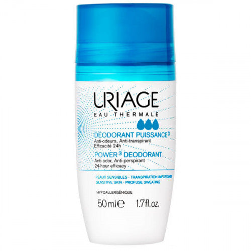 Uriage Puissance 3 Deodorant Roll-On 50ml for sensitive skin, view 1
