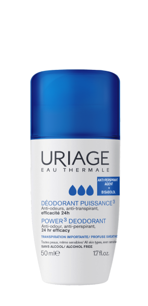 Uriage Puissance 3 Deodorant Roll-On for Sensitive Skin