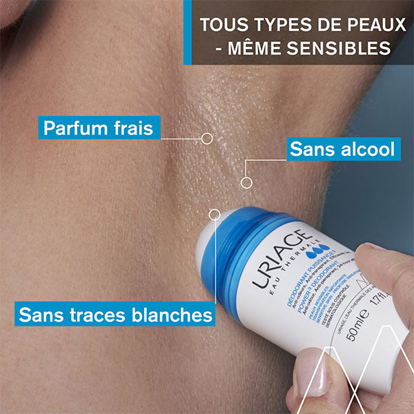 Uriage Puissance 3, roll-on applied to the underarm