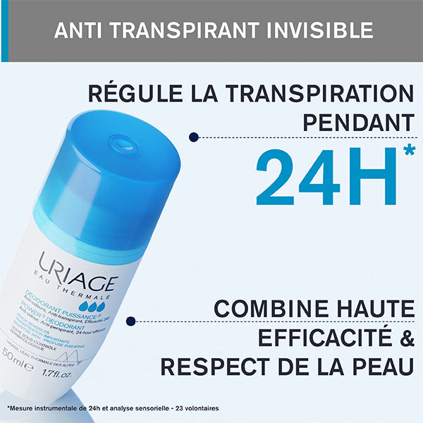 Uriage Puissance 3, roll-on with study results in French