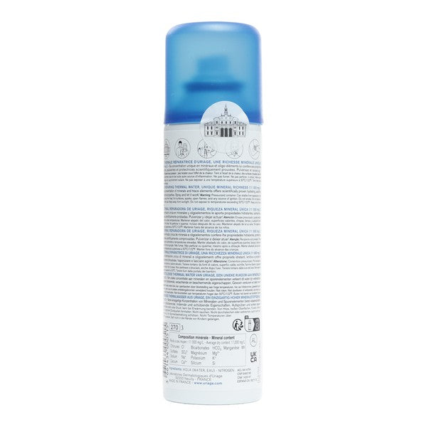 Uriage Thermal Water, back of the spray can