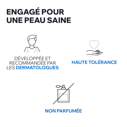 Uriage Xémose, three feature icons in French