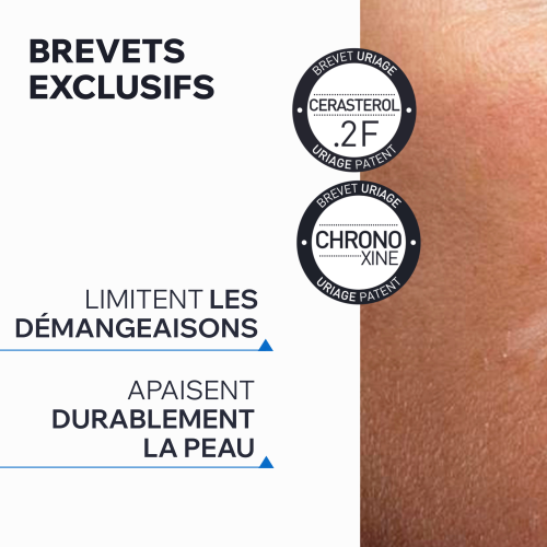 Uriage Xemose, key ingredients: Cerasterol-2F and Chronoxine patents