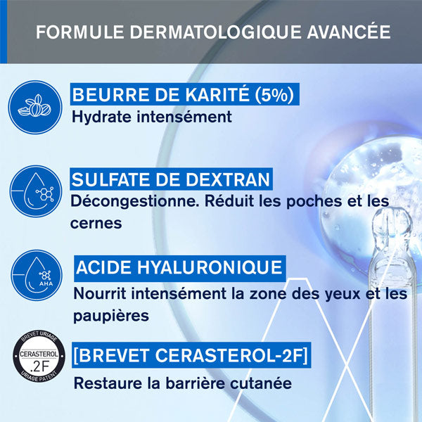 Uriage Xemose, key ingredients: shea butter, dextran sulfate and hyaluronic acid