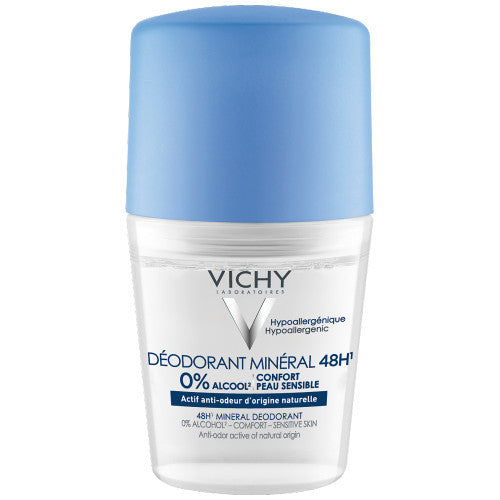 Vichy 48H Mineral Deodorant Ball 50ml roll-on aluminum-free formula, view 1