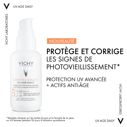 Vichy Capital Soleil UV Age Daily SPF 50 Anti-Aging Sunscreen, side view