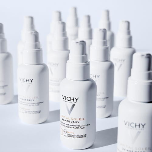 Vichy Capital Soleil UV Age Daily SPF 50 Anti-Aging Sunscreen, ingredient panel