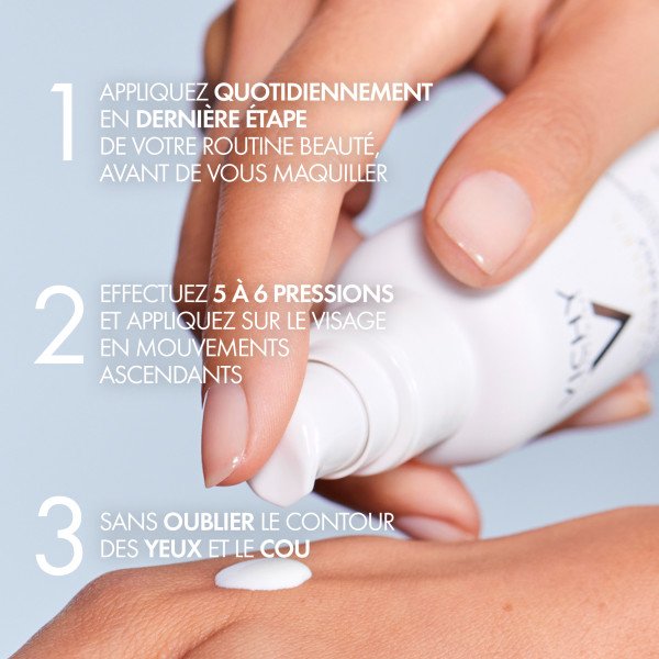 Vichy Capital Soleil, how-to-use steps in French