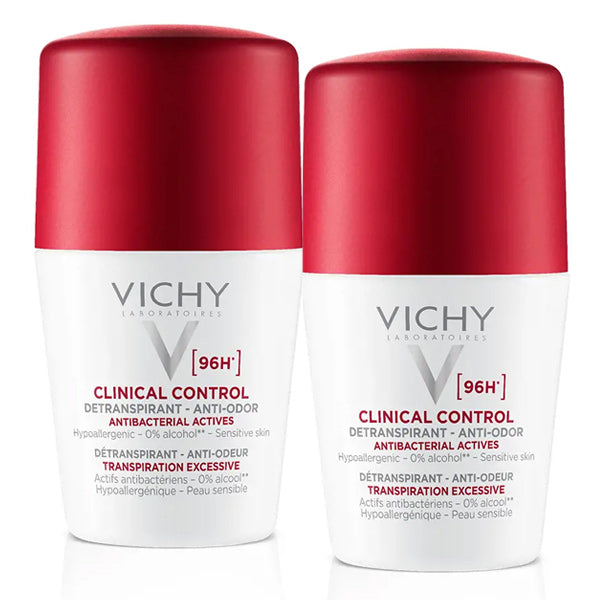 Vichy Clinical Control 48H Roll-On Deodorant - Pack of 2