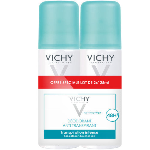 Vichy 48H Anti-Perspirant Aérosol Deodorant Set of 2 x 125ml cans, view 1