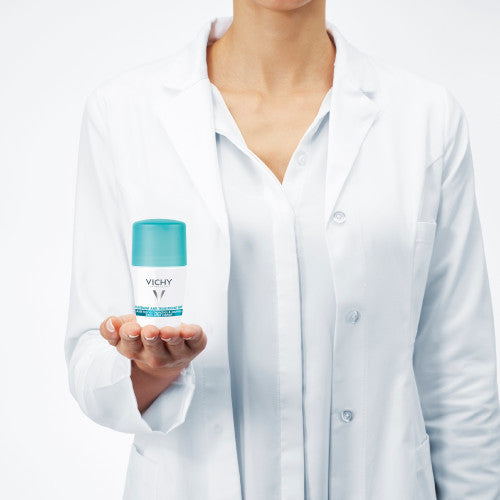Vichy 48H Anti-Perspirant Roll-On Deodorant bottle, packaging detail