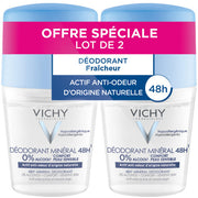 Vichy Mineral 48H Roll-On Deodorant Set of 2 x 50ml, view 1