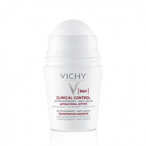 Vichy Clinical Control 48H Roll-On Deodorant 50ml twin pack, alternate angle