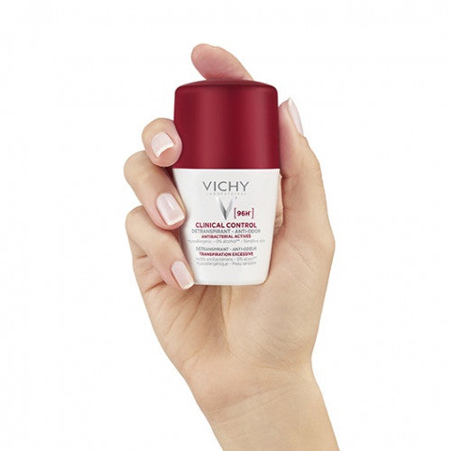 Vichy Clinical Control 48H Roll-On Deodorant 50ml twin pack, product close-up