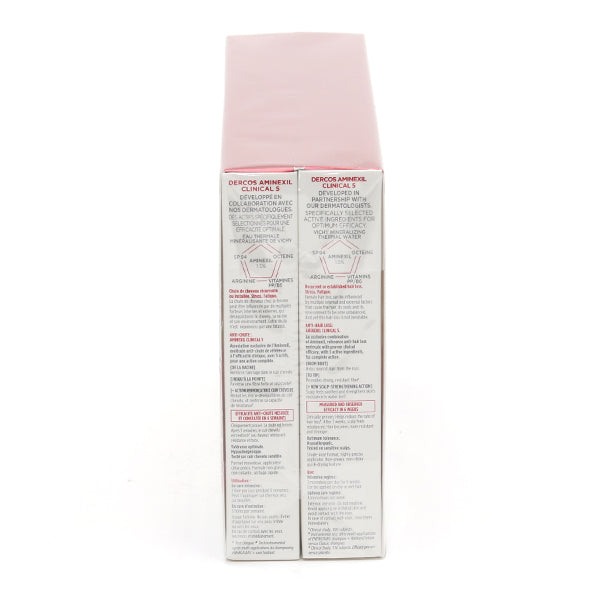 Vichy Dercos Aminexil, side view of the box