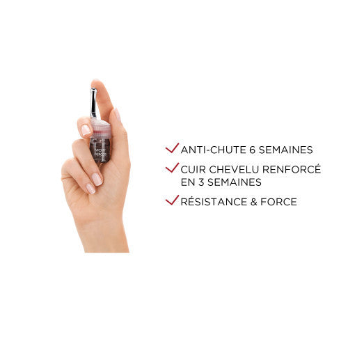 Vichy Dercos Aminexil Clinical 5 Women Anti-Hair Loss Ampoules 21 Doses, product close-up