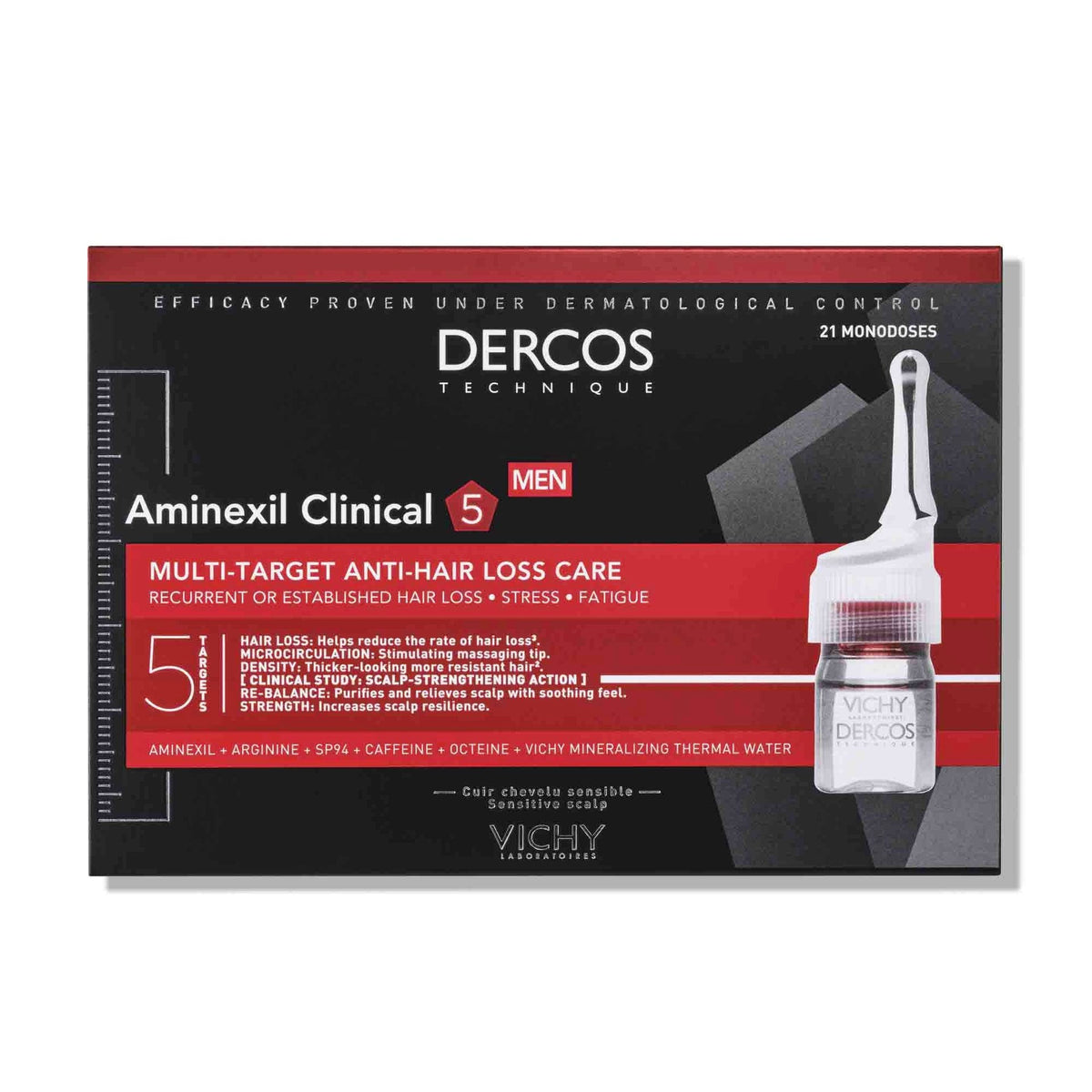 Vichy Dercos Aminexil Clinical 5 Homme Hair Loss Treatment