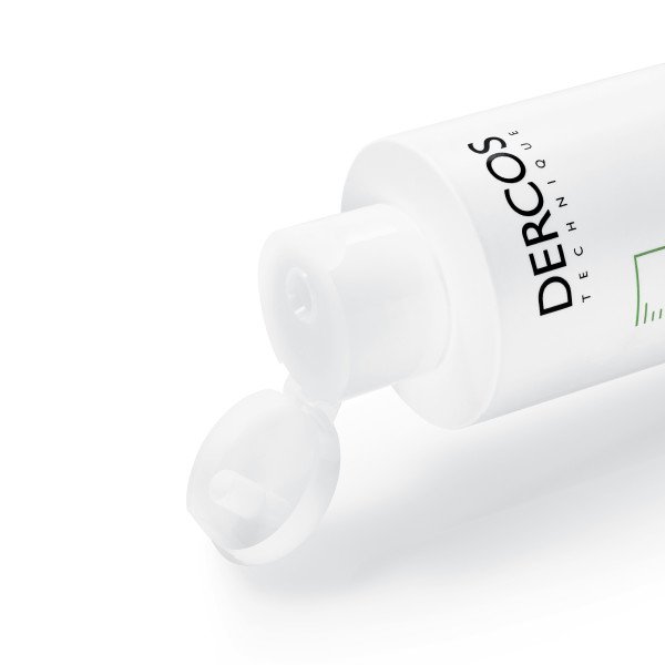 Vichy Dercos, close-up of the bottle with the cap open