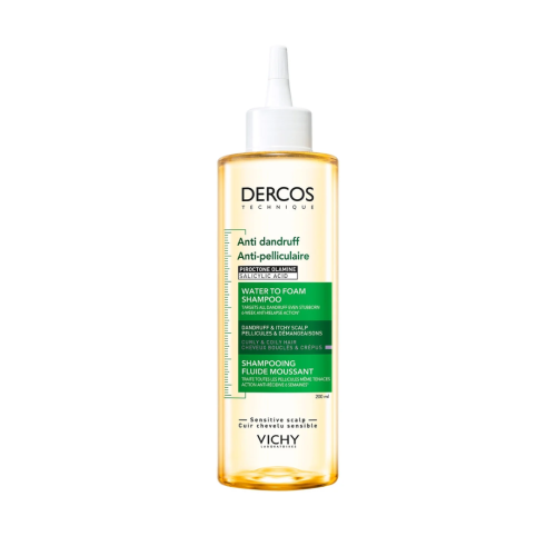 Vichy Dercos Anti-Dandruff Foaming Fluid Shampoo for Curly Hair 200ml, view 1
