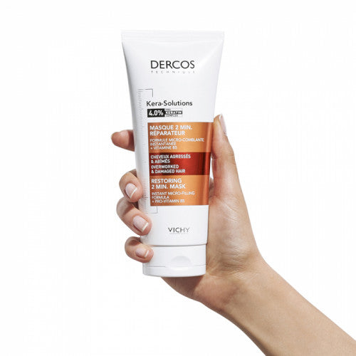 Vichy Dercos Kera-Solutions 2-Minute Repairing Hair Mask 200ml, packaging detail