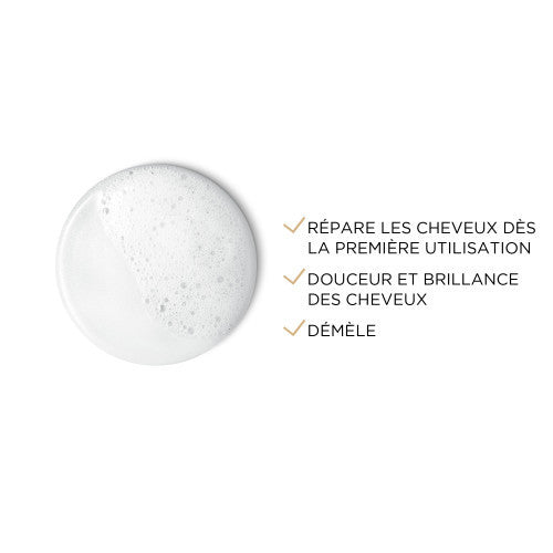 Vichy Dercos Kera-Solutions Replenishing Shampoo 250ml for damaged and breakage-prone hair, side view