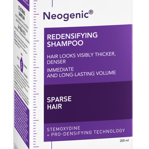 Vichy Dercos Neogenic Redensifying Shampoo 200ml for thinning hair, packaging detail