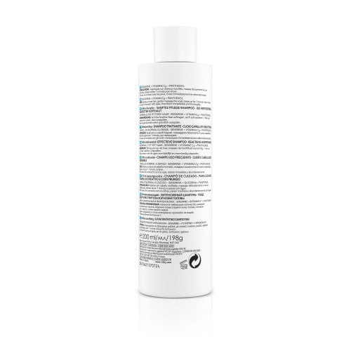 Vichy DERCOS Ultra-Apaisant Sulfate-Free Shampoo 200ml bottle, product close-up