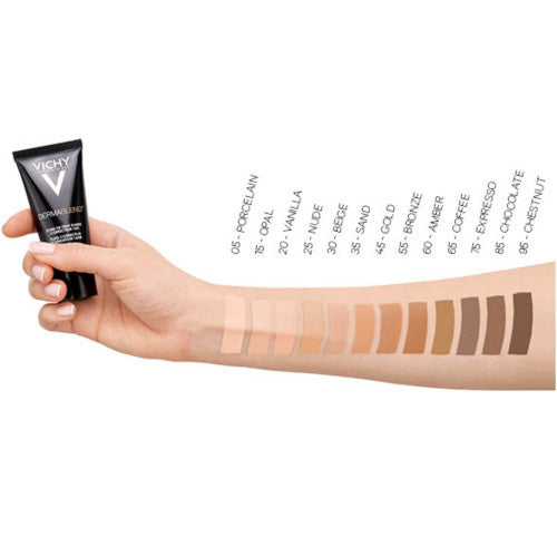 Vichy Dermablend Corrective Fluid Foundation Shade 35 Sand 30ml, side view