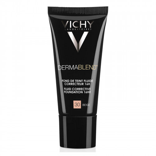 Vichy Dermablend Fond de Teint Fluide Shade 30 corrective fluid foundation 30ml, packaging detail