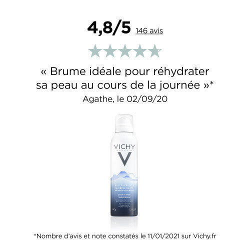 Vichy Thermal Spring Water Face Mist 300ml, packaging detail