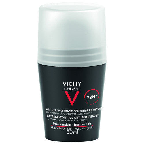 Vichy Homme 72H Anti-Perspirant Roll-On Deodorant 50ml, view 1