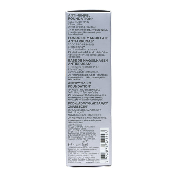 Vichy Liftactiv Flexiteint, side view of the box