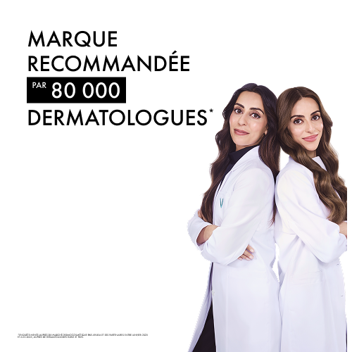 Vichy Mineral 89, two women in white coats, text in French